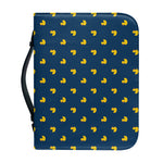 Yellow Duck Pattern Print Leather Bible Cover