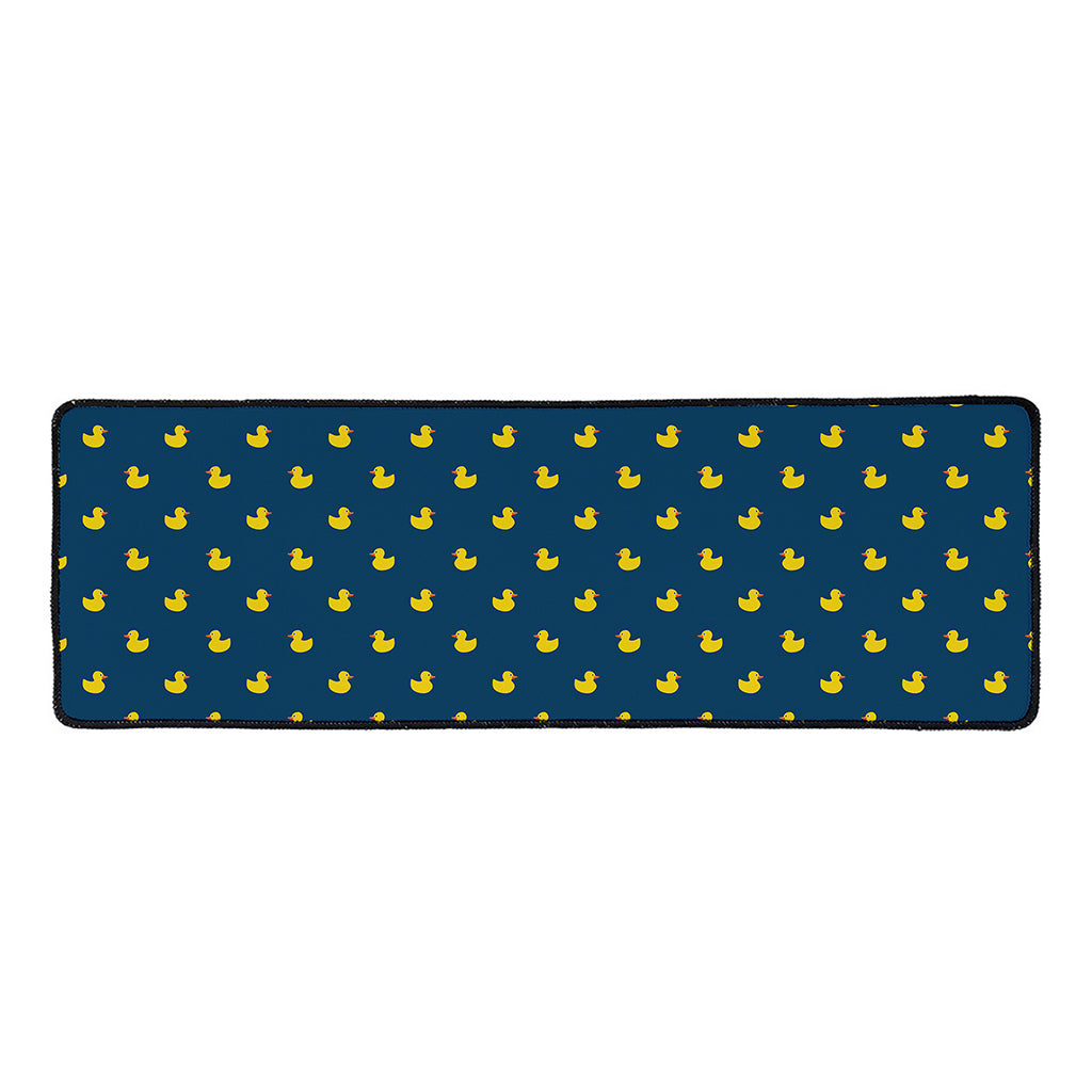 Yellow Duck Pattern Print Long Kitchen Mat