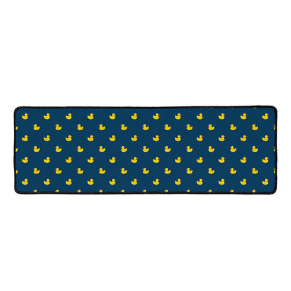 Yellow Duck Pattern Print Long Kitchen Mat