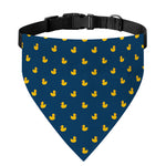 Yellow Duck Pattern Print Over The Collar Dog Bandana