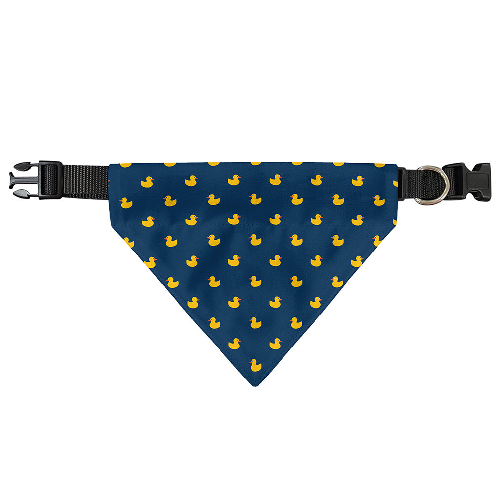 Yellow Duck Pattern Print Over The Collar Dog Bandana