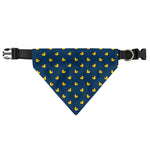 Yellow Duck Pattern Print Over The Collar Dog Bandana