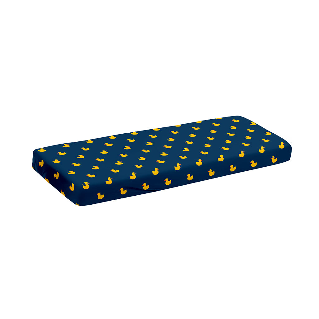 Yellow Duck Pattern Print Piano Keyboard Cover