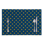 Yellow Duck Pattern Print Placemat