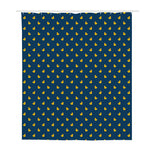 Yellow Duck Pattern Print Polyester Shower Curtain
