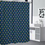 Yellow Duck Pattern Print Premium Shower Curtain