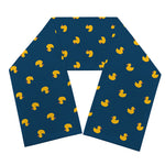 Yellow Duck Pattern Print Scarf