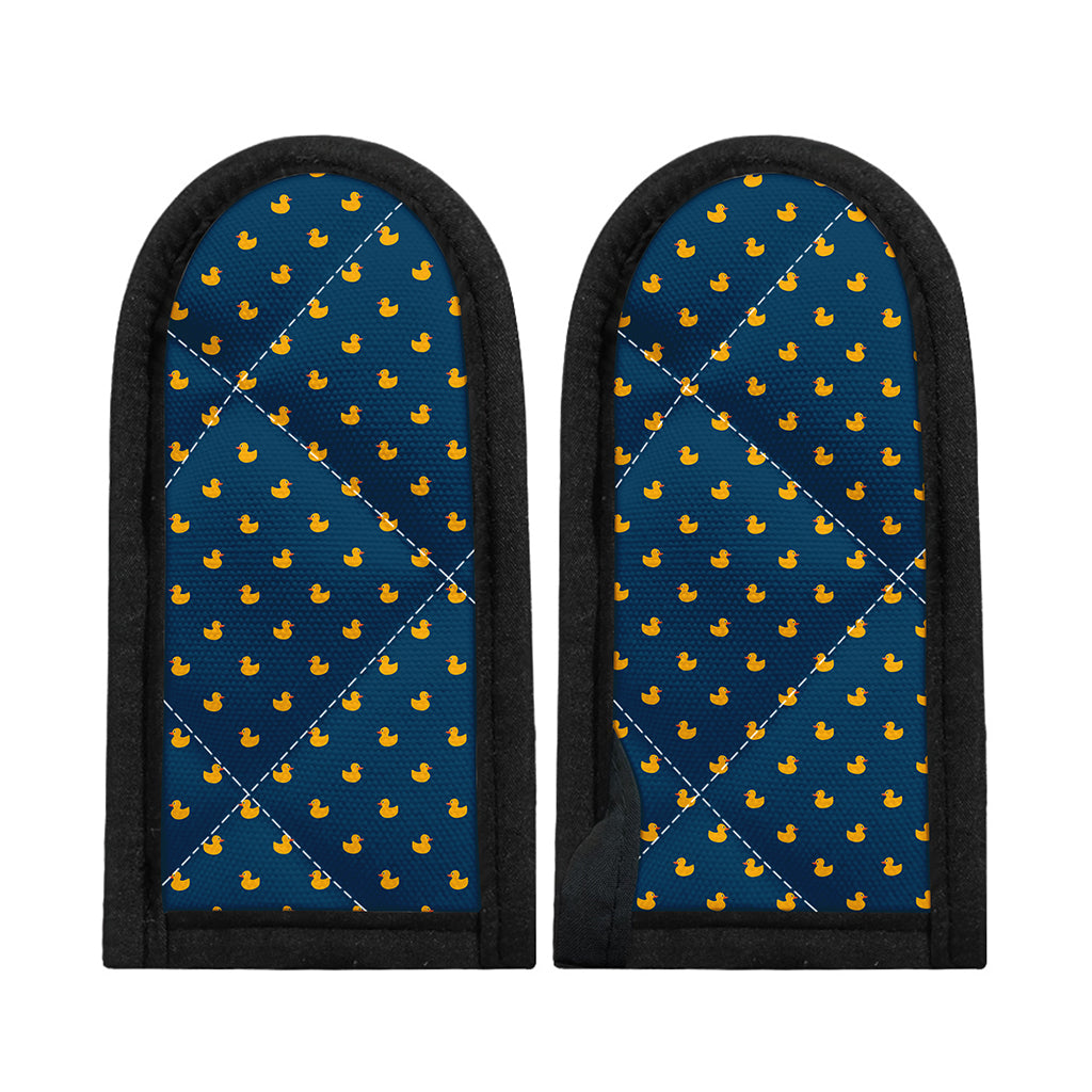 Yellow Duck Pattern Print Skillet Handle Cover