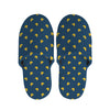 Yellow Duck Pattern Print Slippers