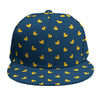 Yellow Duck Pattern Print Snapback Cap