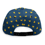 Yellow Duck Pattern Print Snapback Cap