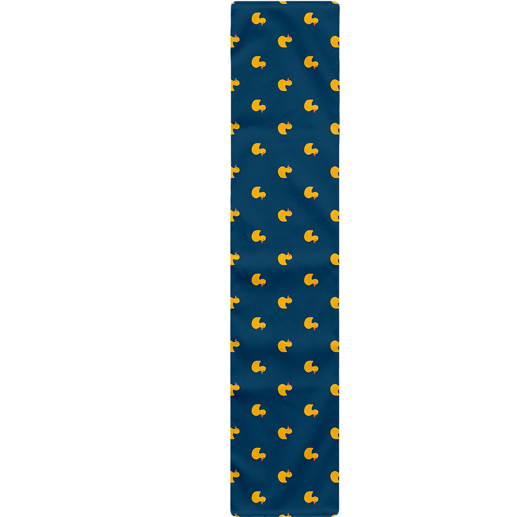 Yellow Duck Pattern Print Table Runner