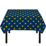 Yellow Duck Pattern Print Tablecloth