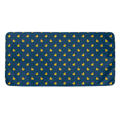 Yellow Duck Pattern Print Towel