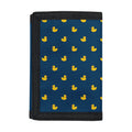 Yellow Duck Pattern Print Trifold Wallet