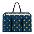 Yellow Duck Pattern Print Utility Tote Bag