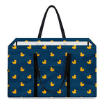 Yellow Duck Pattern Print Utility Tote Bag
