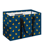 Yellow Duck Pattern Print Utility Tote Bag