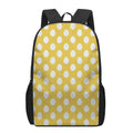 Yellow Eggs Pattern Print 17 Inch Backpack