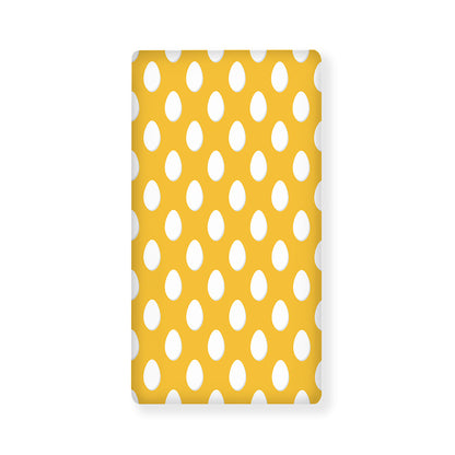 Yellow Eggs Pattern Print Baby Crib Sheet