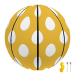 Yellow Eggs Pattern Print Basketball