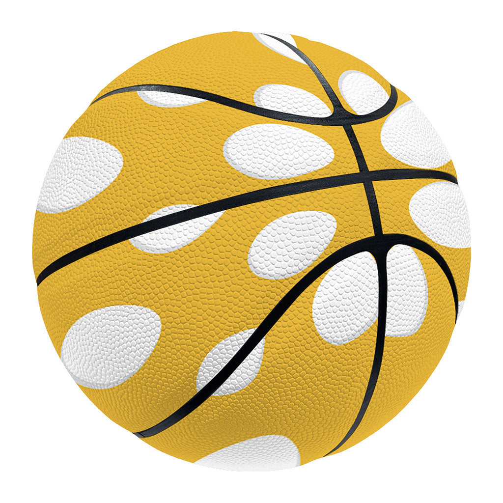 Yellow Eggs Pattern Print Basketball