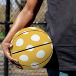 Yellow Eggs Pattern Print Basketball