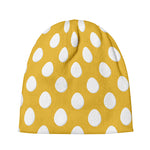 Yellow Eggs Pattern Print Beanie
