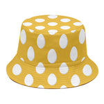 Yellow Eggs Pattern Print Bucket Hat