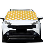 Yellow Eggs Pattern Print Car Windshield Snow Cover