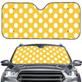 Yellow Eggs Pattern Print Car Windshield Sun Shade