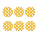 Yellow Eggs Pattern Print Coaster Set