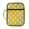 Yellow Eggs Pattern Print Front Pocket Bible Bag