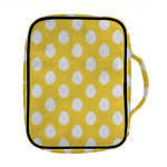 Yellow Eggs Pattern Print Front Pocket Bible Bag
