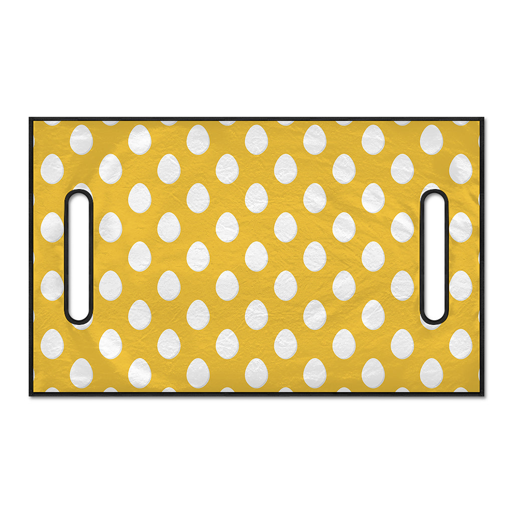Yellow Eggs Pattern Print Golf Cart Seat Cover