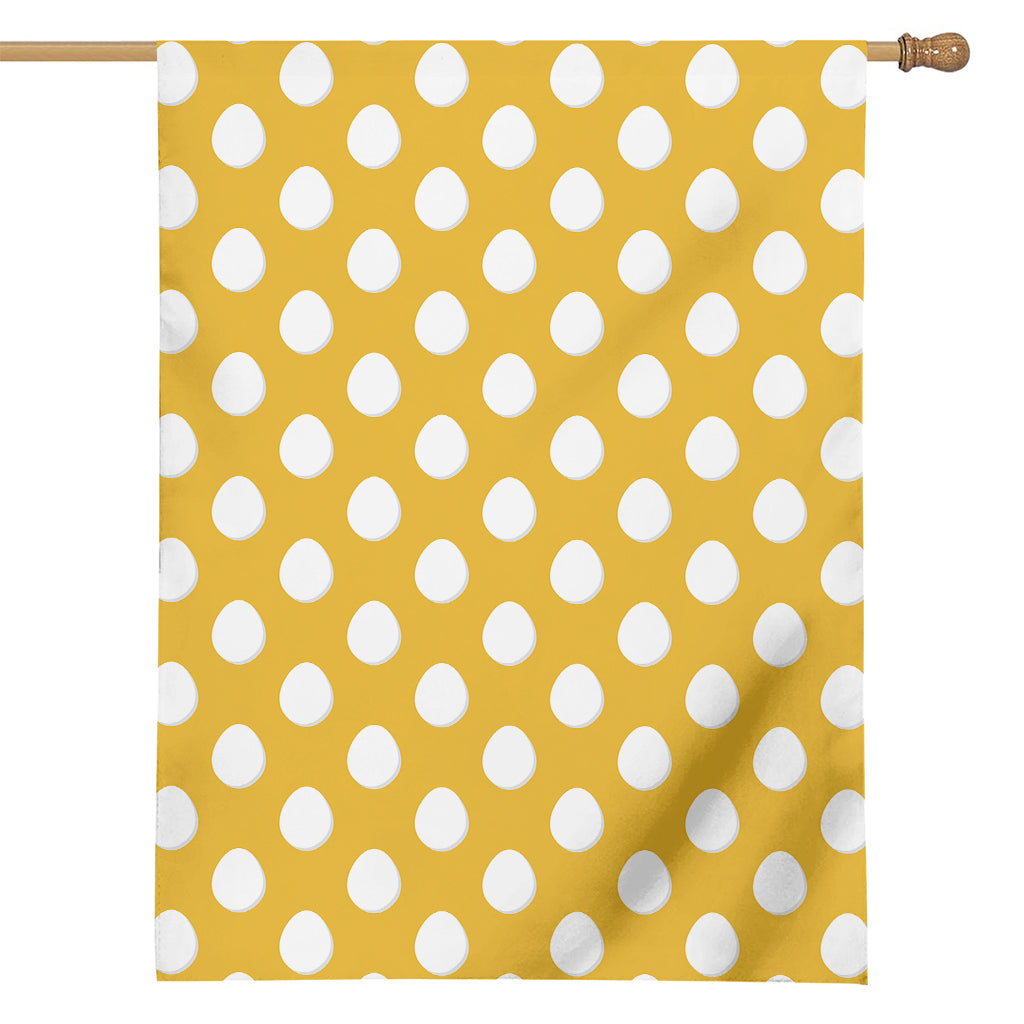 Yellow Eggs Pattern Print House Flag