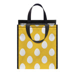 Yellow Eggs Pattern Print Insulated Lunch Tote
