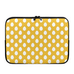 Yellow Eggs Pattern Print Laptop Sleeve