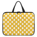 Yellow Eggs Pattern Print Laptop Sleeve With Handle