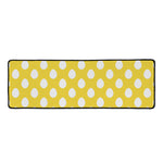 Yellow Eggs Pattern Print Long Kitchen Mat