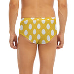 Yellow Eggs Pattern Print Men's Briefs
