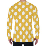 Yellow Eggs Pattern Print Men's Long Sleeve T-Shirt
