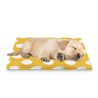 Yellow Eggs Pattern Print Pet Cooling Mat Cover