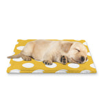 Yellow Eggs Pattern Print Pet Cooling Mat Cover
