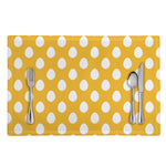 Yellow Eggs Pattern Print Placemat