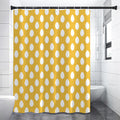 Yellow Eggs Pattern Print Premium Shower Curtain