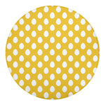 Yellow Eggs Pattern Print Round Blanket