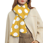 Yellow Eggs Pattern Print Scarf