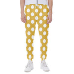 Yellow Eggs Pattern Print Scuba Joggers
