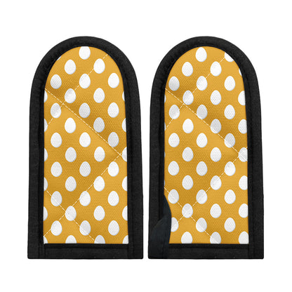 Yellow Eggs Pattern Print Skillet Handle Cover
